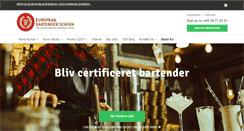 Desktop Screenshot of bartenderskolen.dk