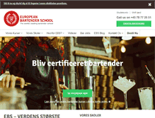 Tablet Screenshot of bartenderskolen.dk